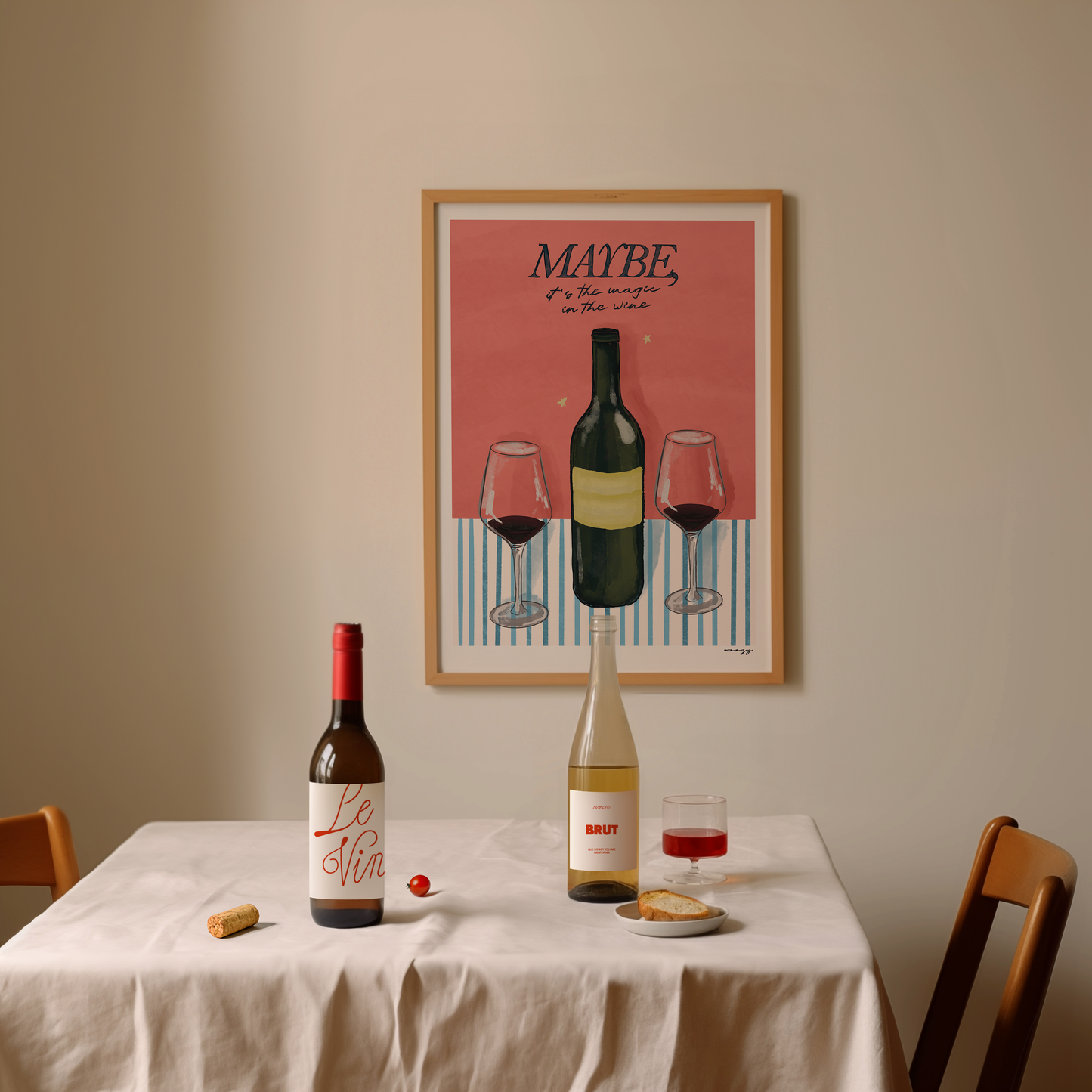 Maybe It's The Magic In The Wine Print