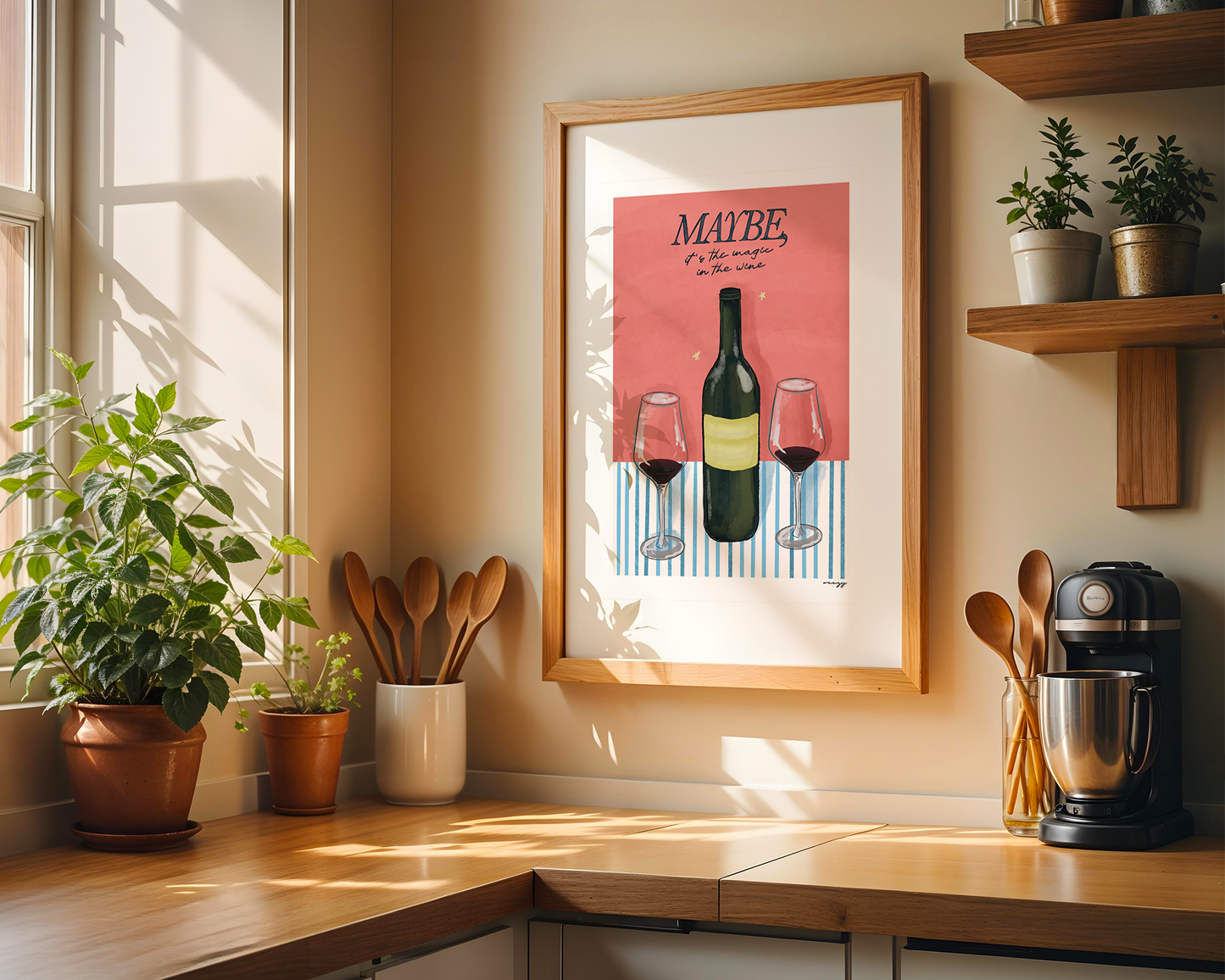 Maybe It's The Magic In The Wine Print