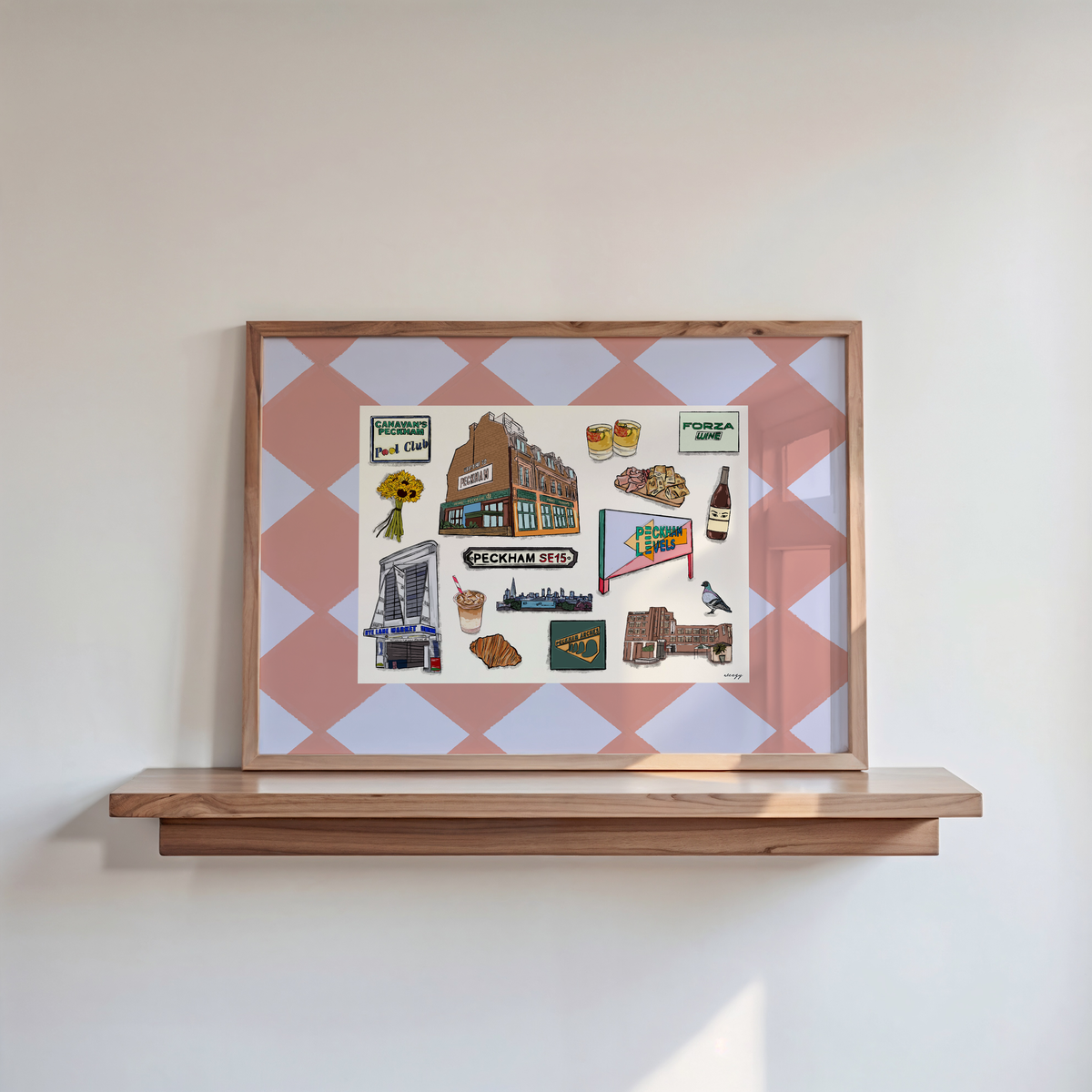 Peckham Print | South London Collage Wall Art