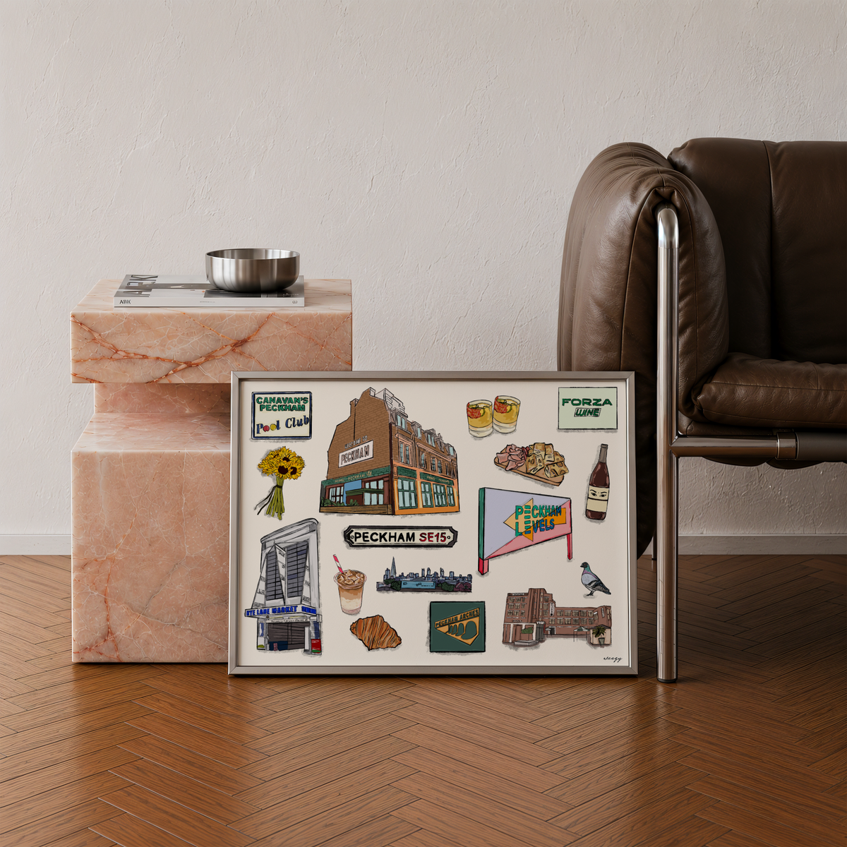 Peckham Print | South London Collage Wall Art