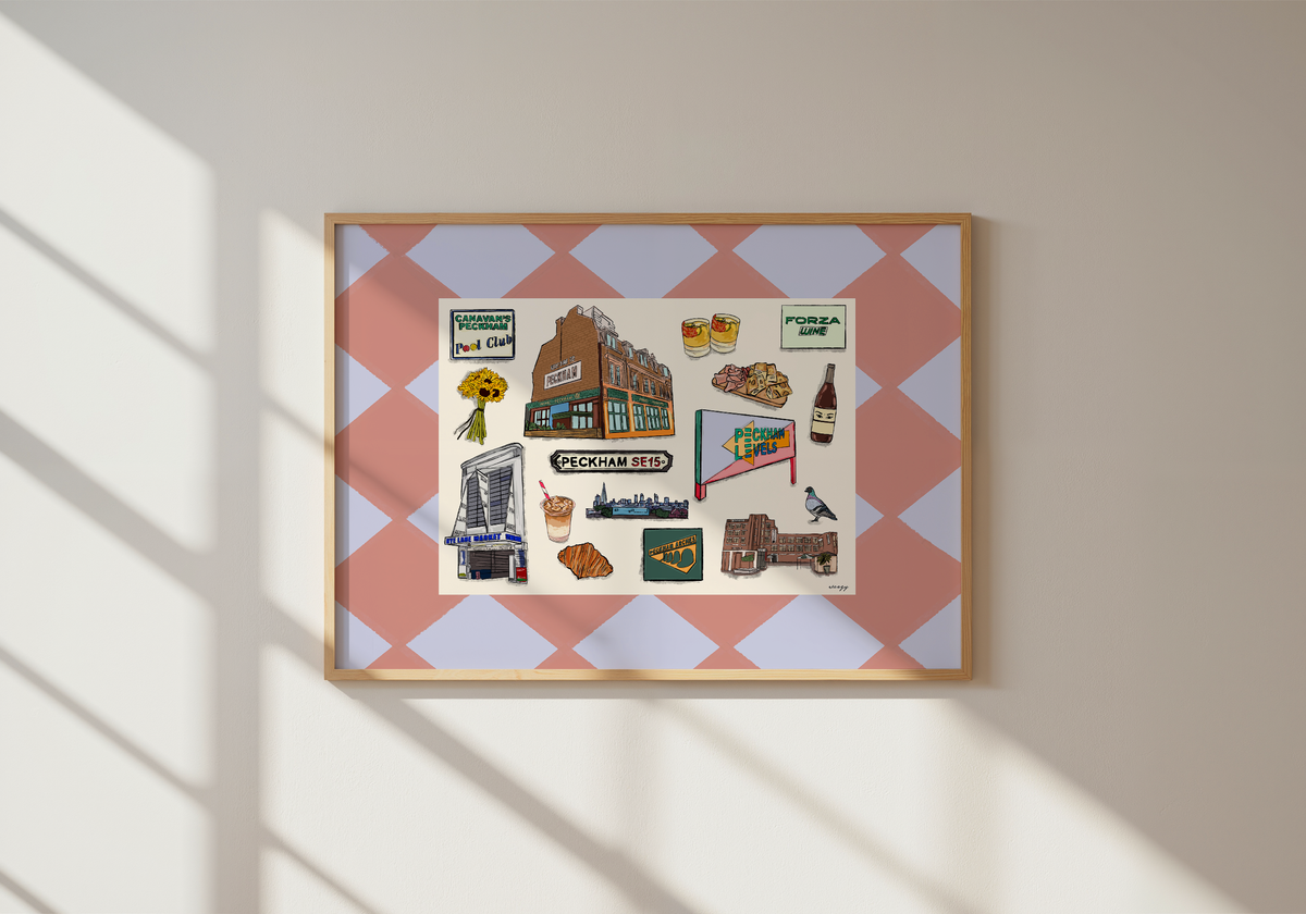 Peckham Print | South London Collage Wall Art