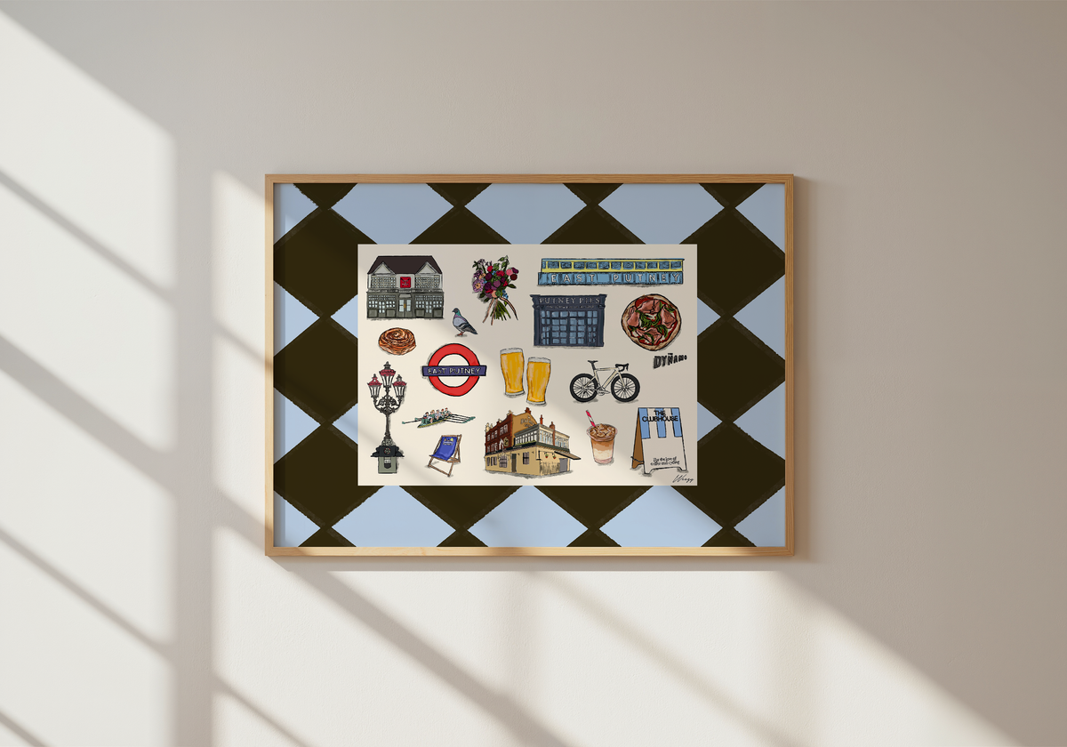 Putney Print | South London Collage Wall Art