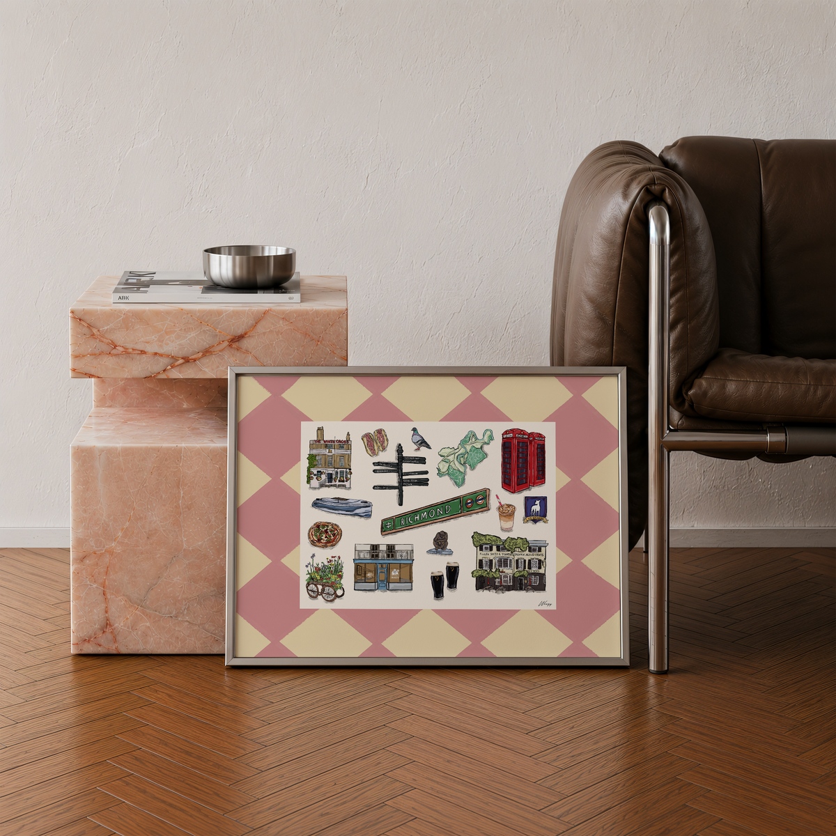 Richmond Print | South London Collage Wall Art