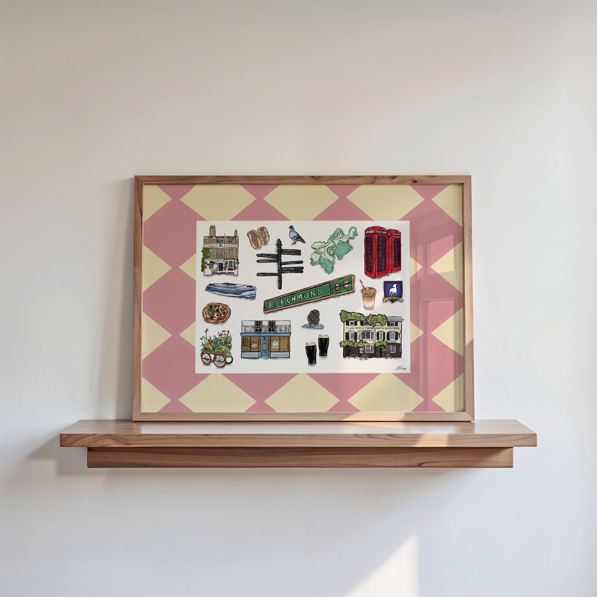 Richmond Print | South London Collage Wall Art