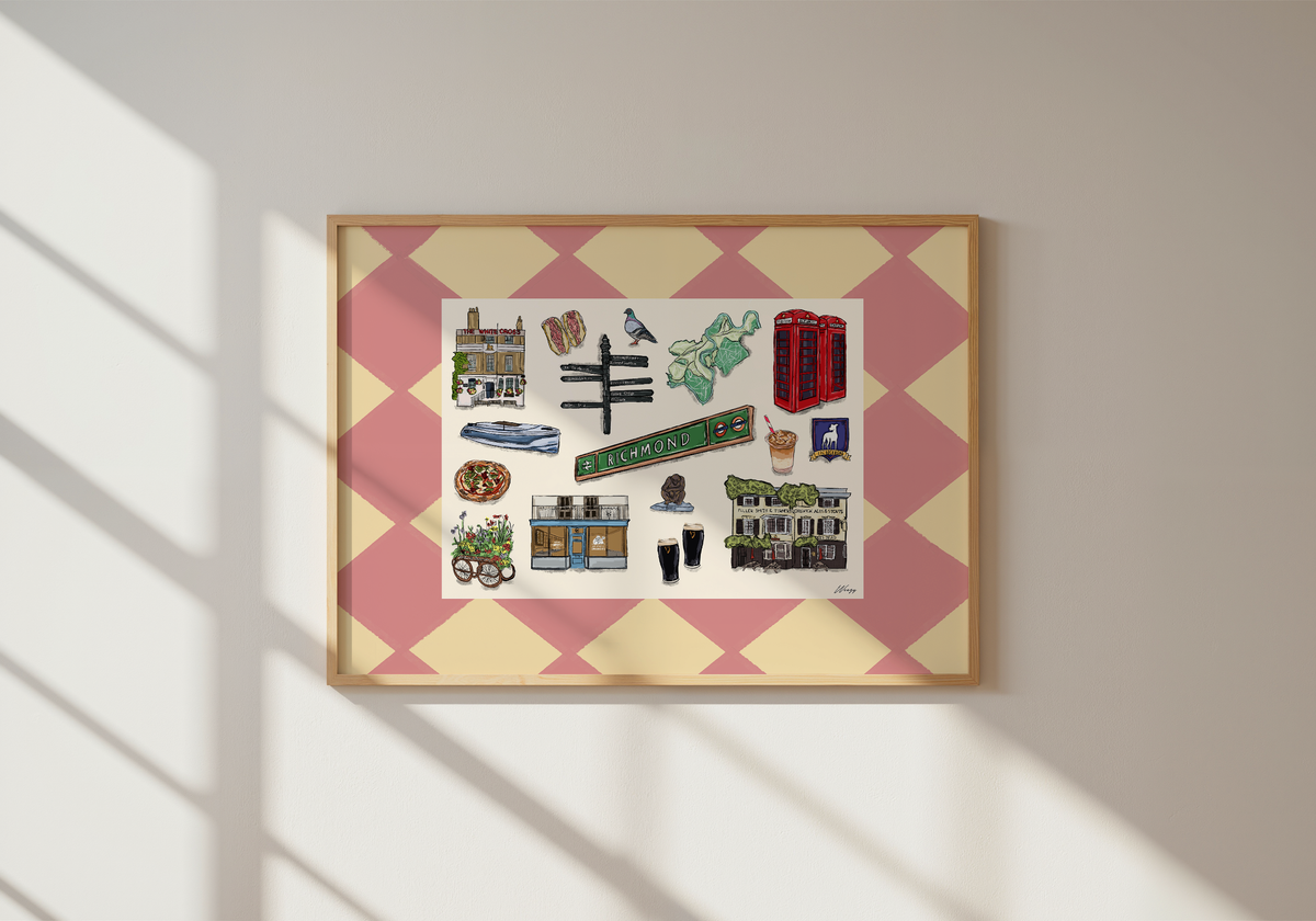 Richmond Print | South London Collage Wall Art