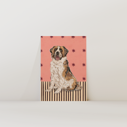 St. Bernard Dog Print