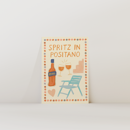 Spritz In Positano Print