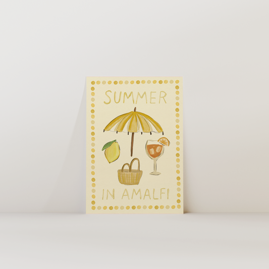 Summer In Amalfi Print