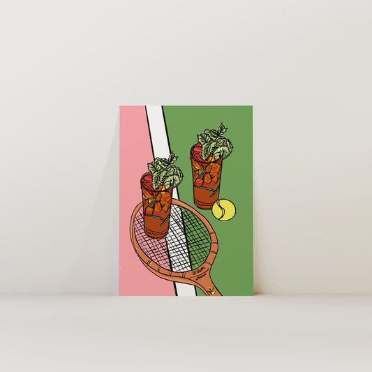 Courtside Cocktails Print