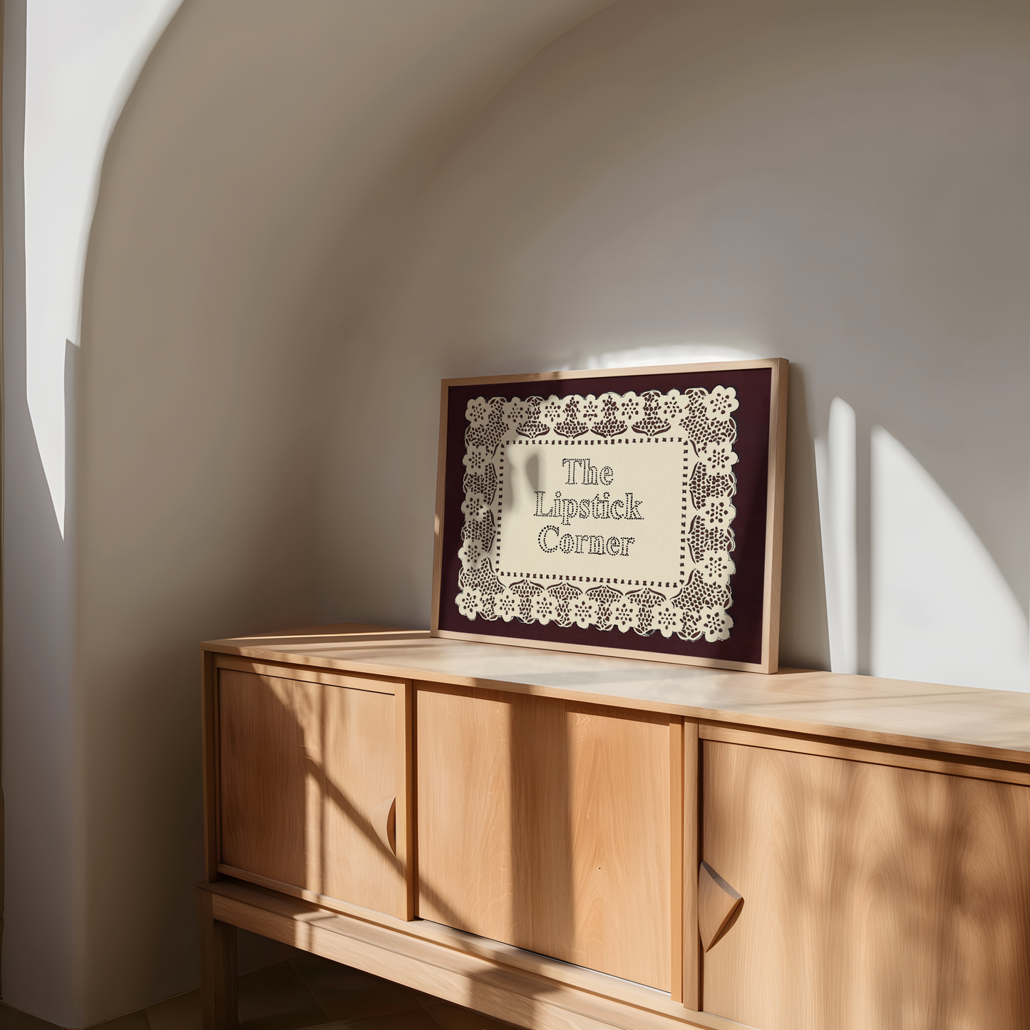 The Lipstick Corner Portrait Print