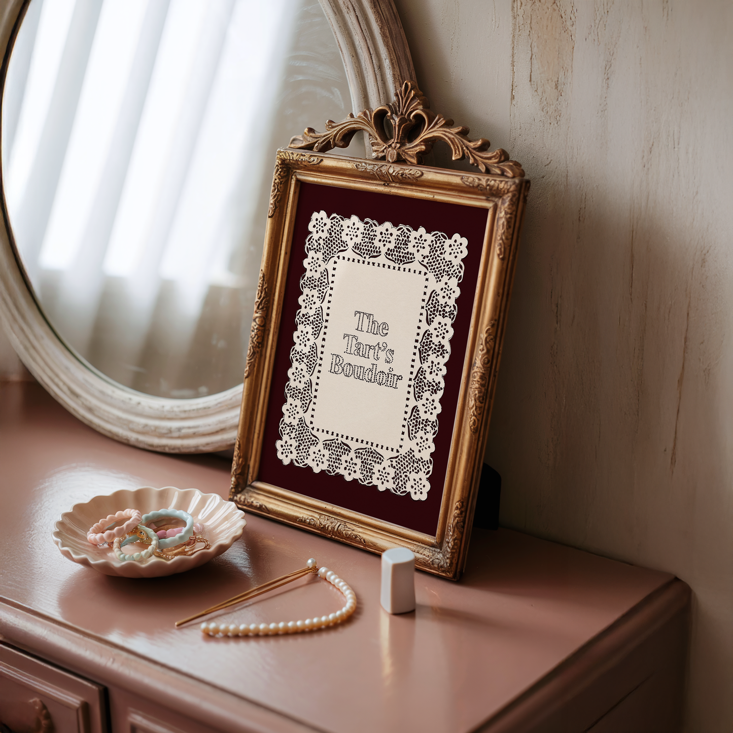 The Tart's Boudoir Portrait Print