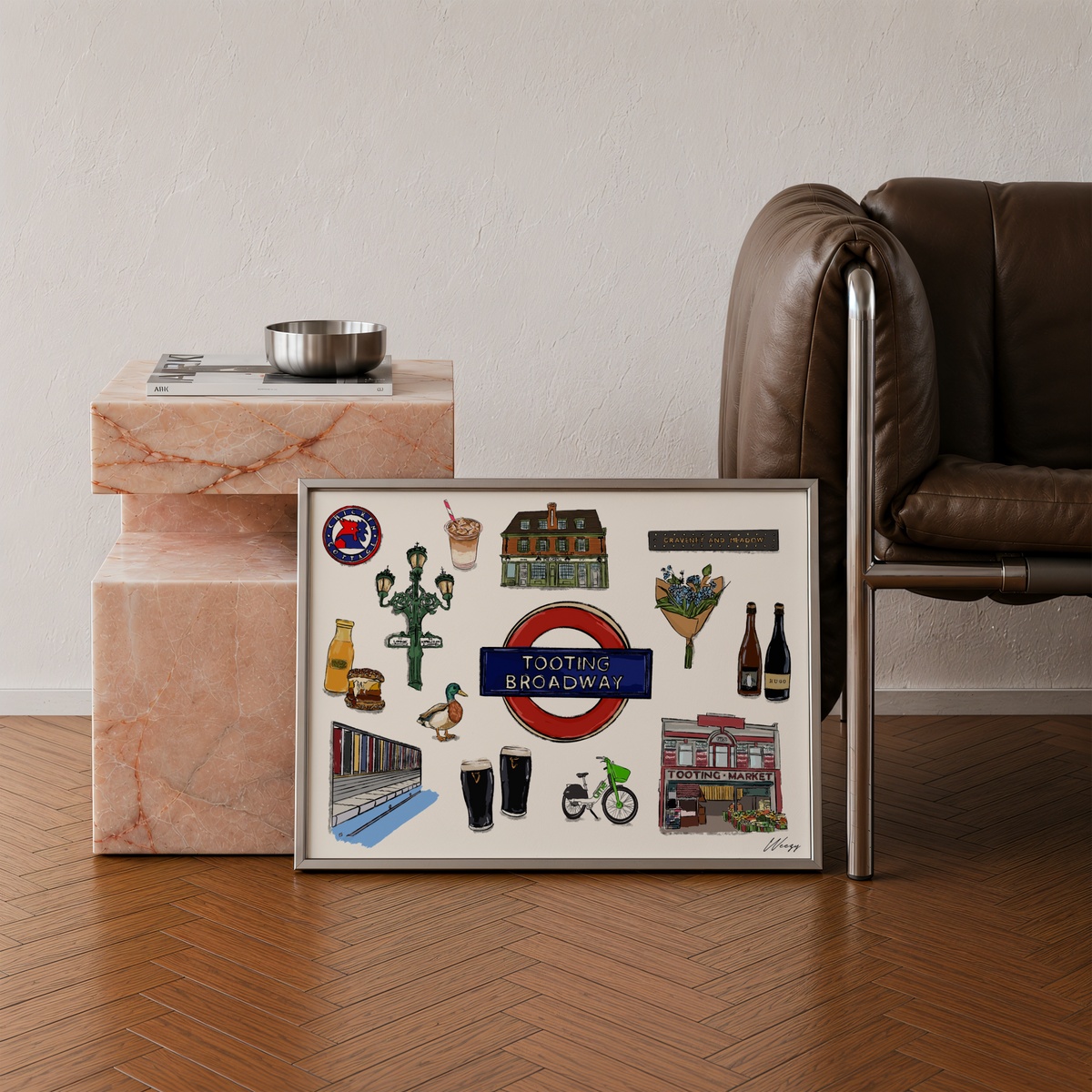 Tooting Print | South London Collage Wall Art