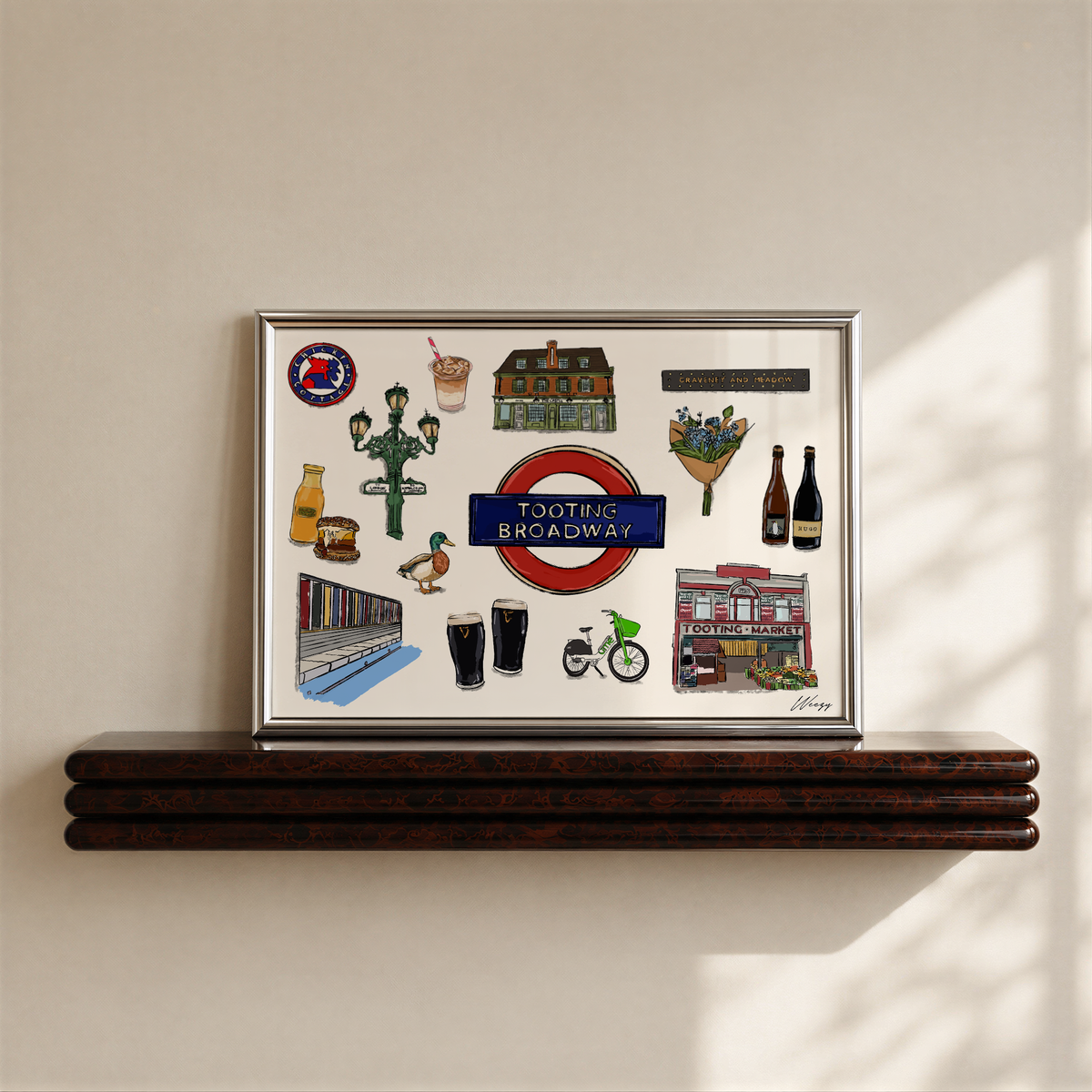 Tooting Print | South London Collage Wall Art