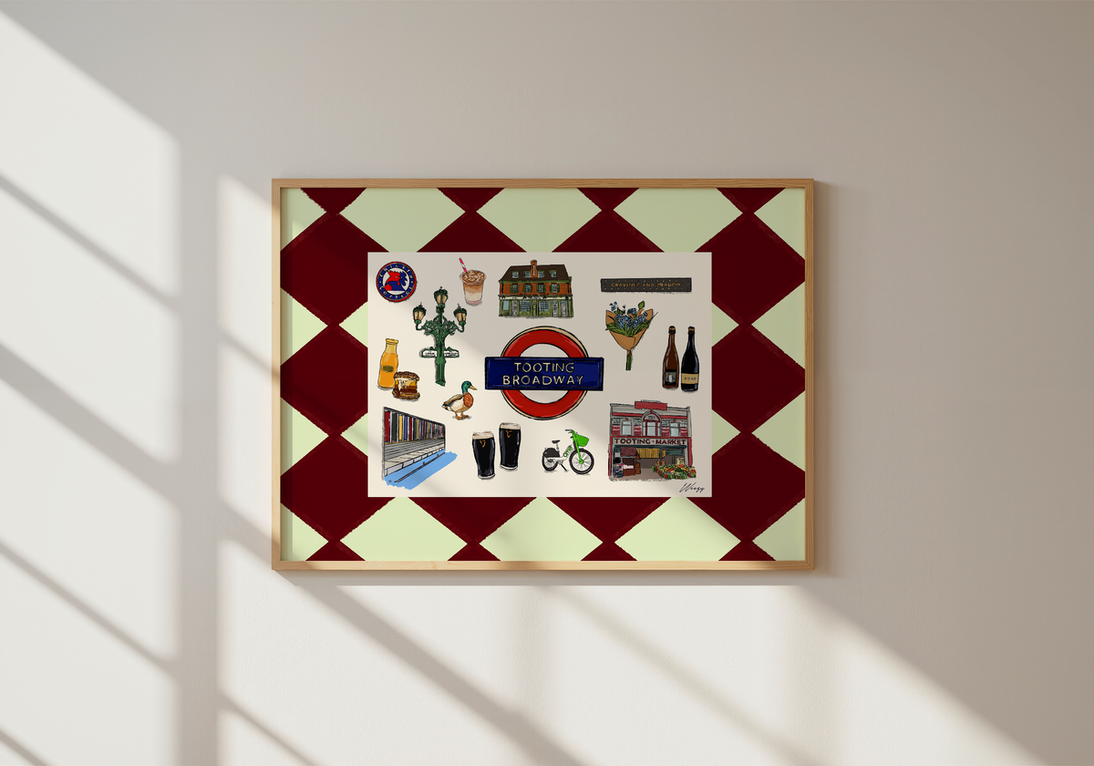 Tooting Print | South London Collage Wall Art