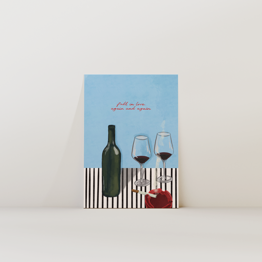 Fall In Love Again And Again Print