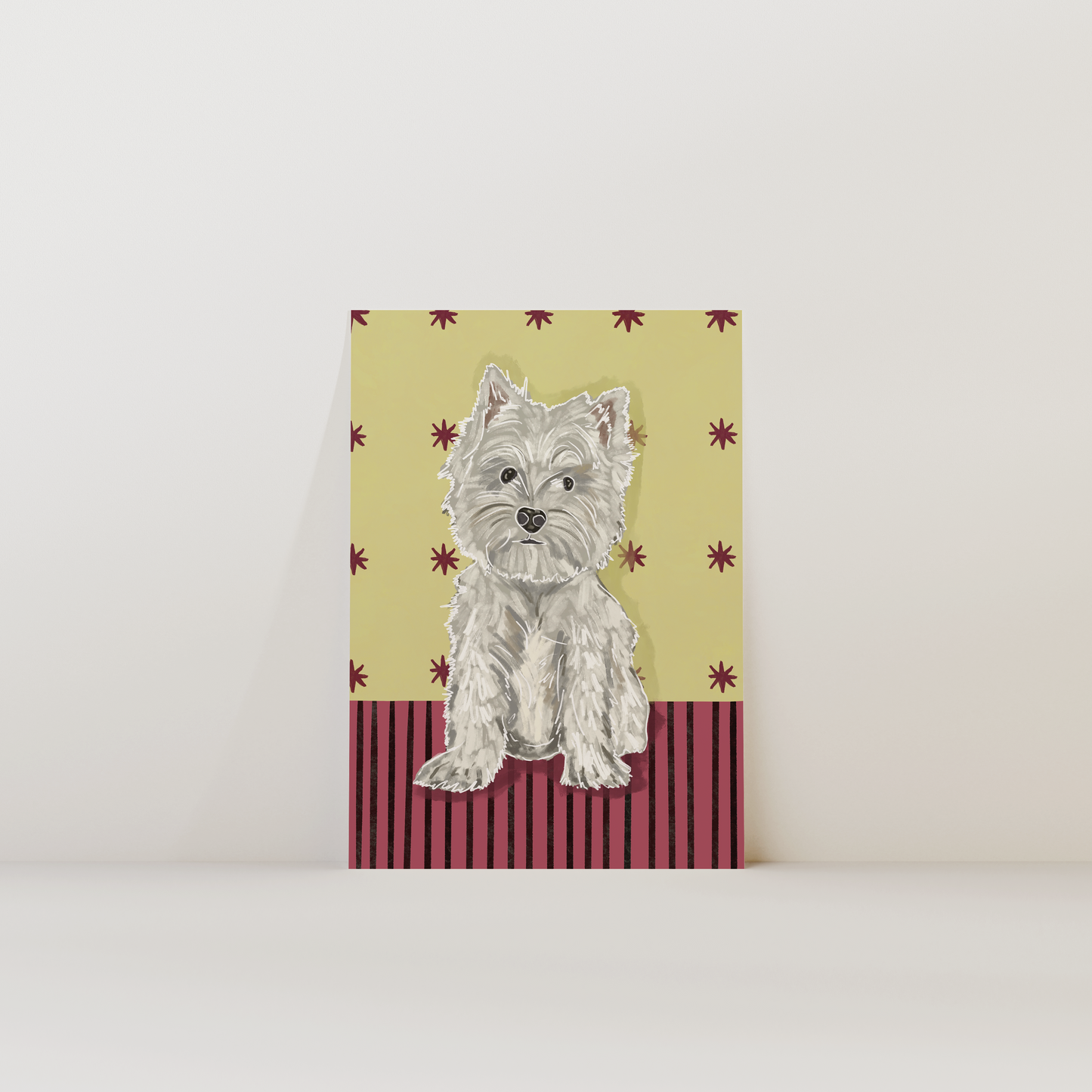 Westie White Dog Print