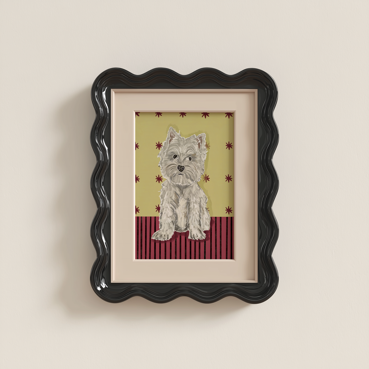 Westie White Dog Print