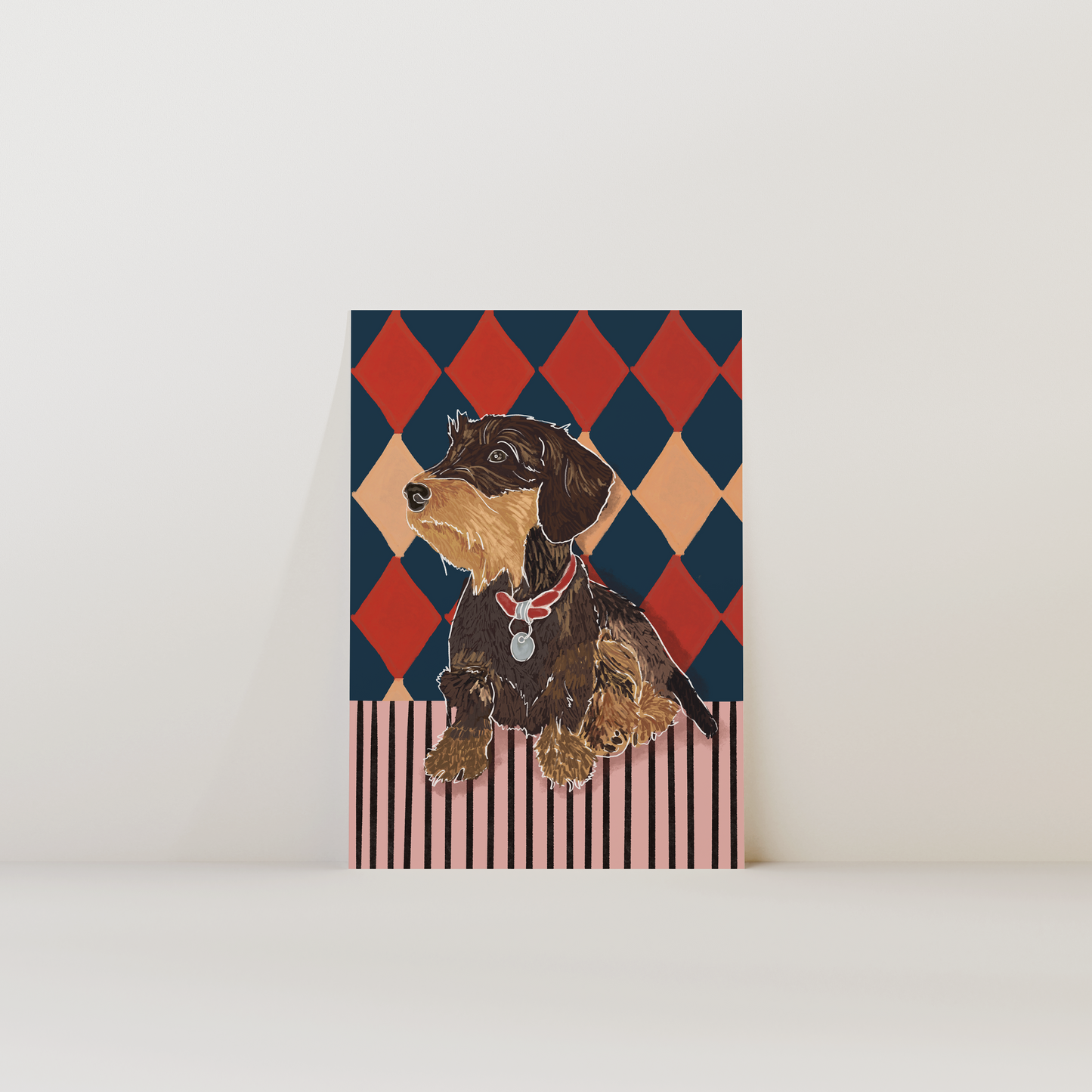 Wire-haired Dachshund Dog Print