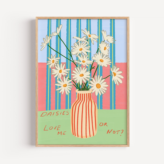 Daisies Love Me Or Not Print