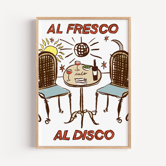Al Fresco Into Al Disco Print