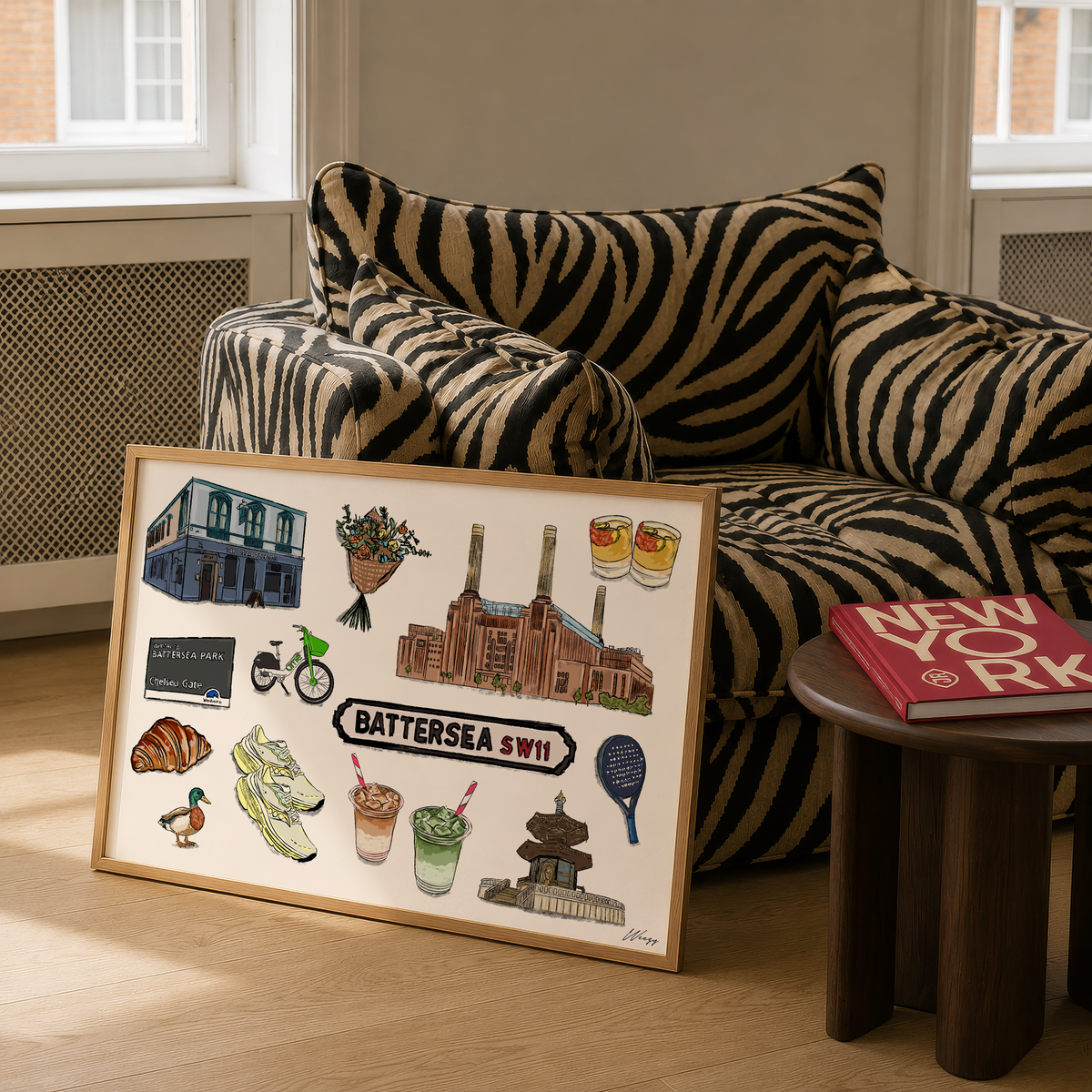 Battersea Print | South London Collage Wall Art