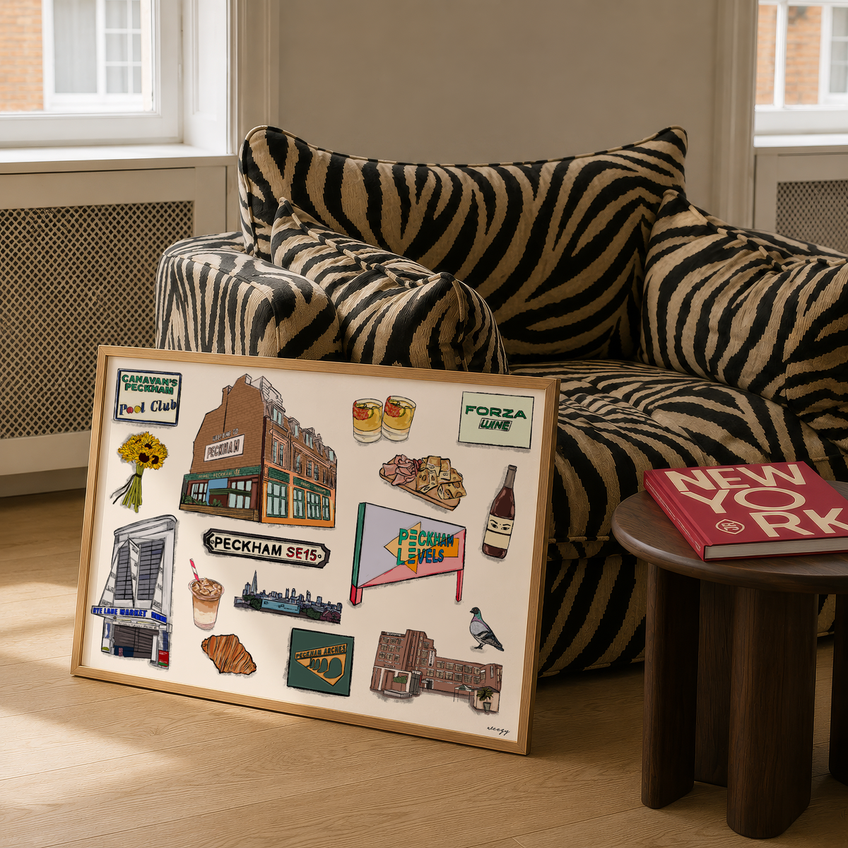 Peckham Print | South London Collage Wall Art