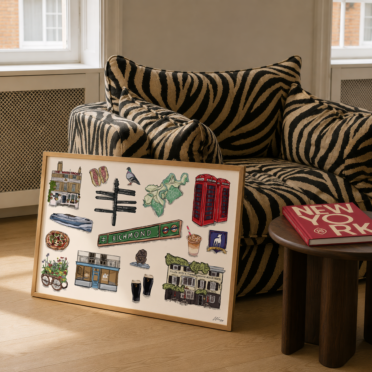 Richmond Print | South London Collage Wall Art
