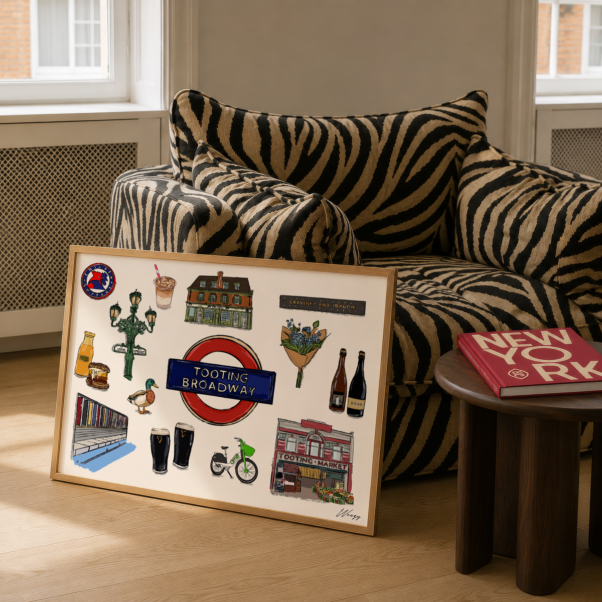 Tooting Print | South London Collage Wall Art