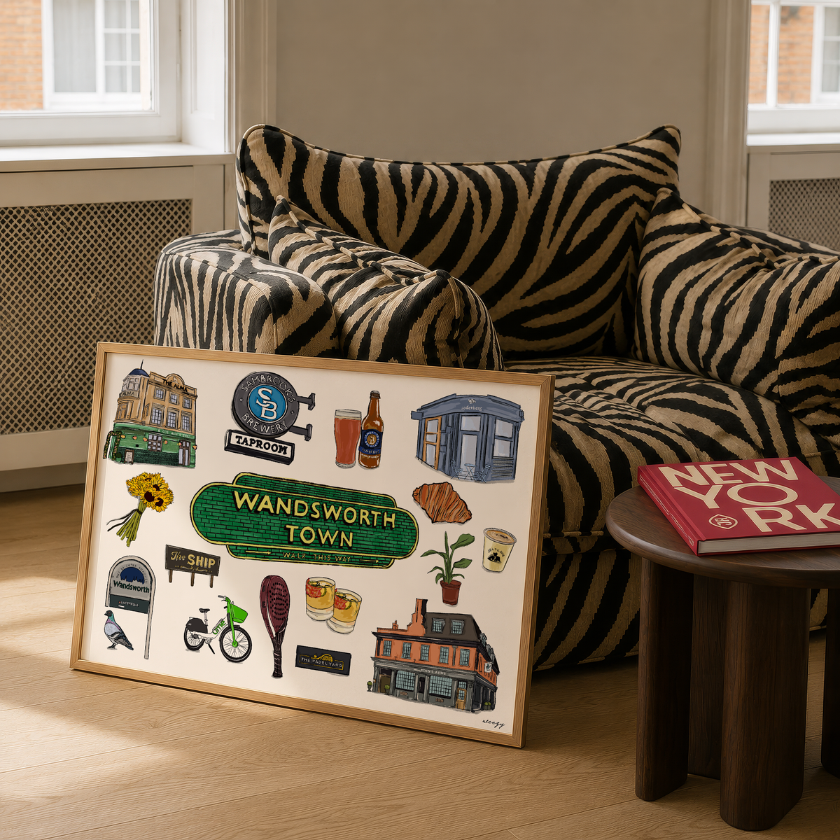 Wandsworth Print | South London Collage Wall Art
