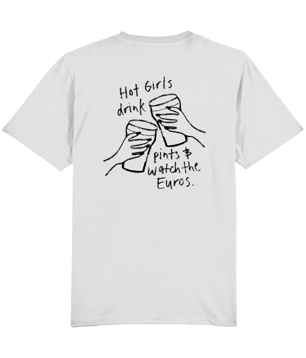 Hot Girls Drink Pints & Watch The Euros Oversized T-Shirt