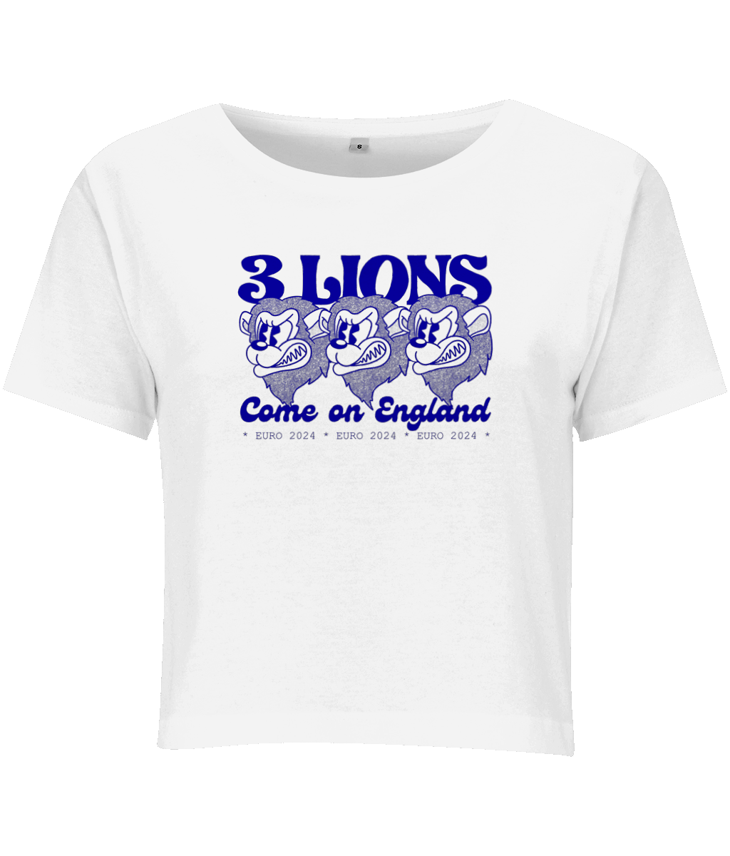 3 Lions Blue Graphic Baby Tee