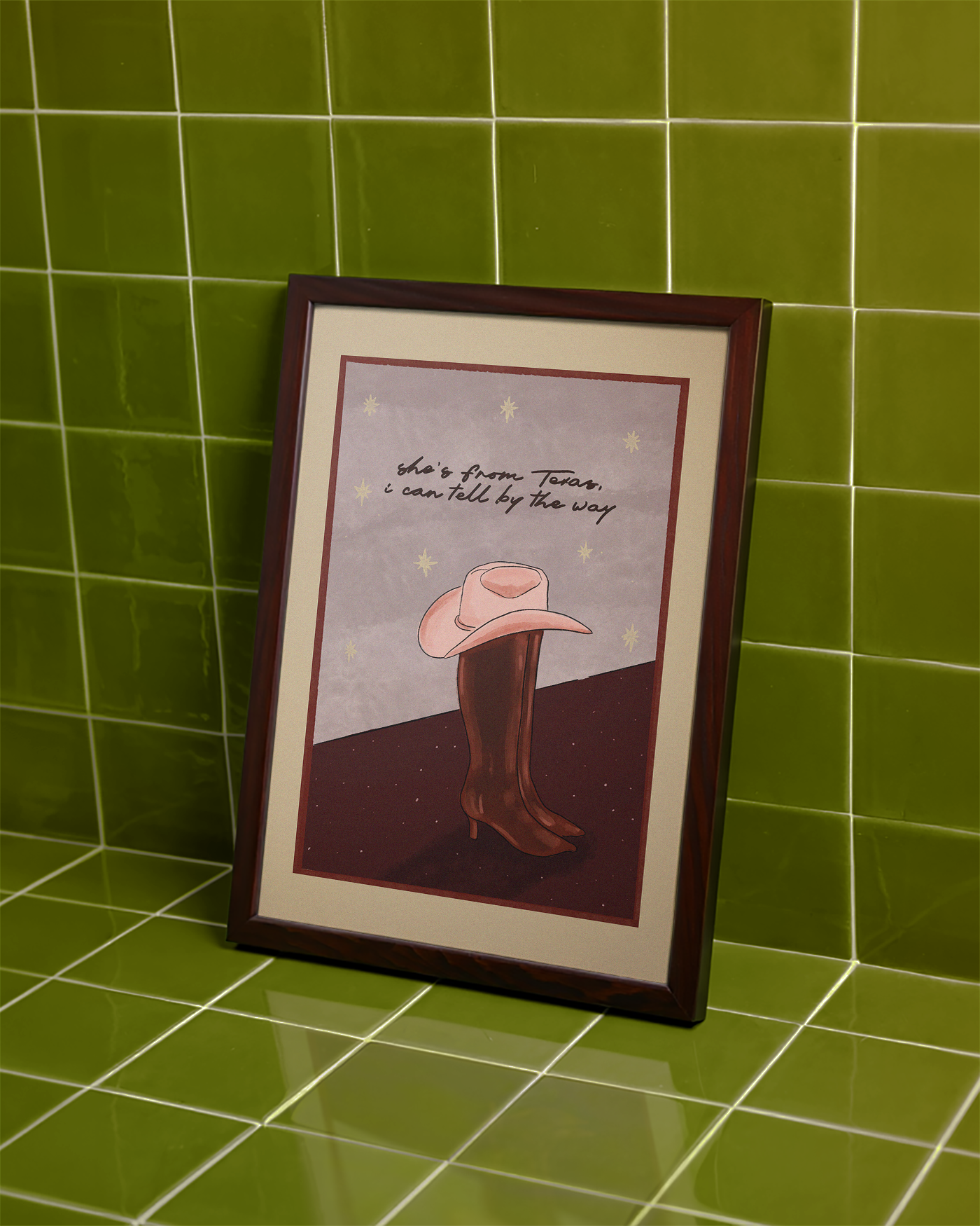 She's from Texas I Can Tell By The Way Print