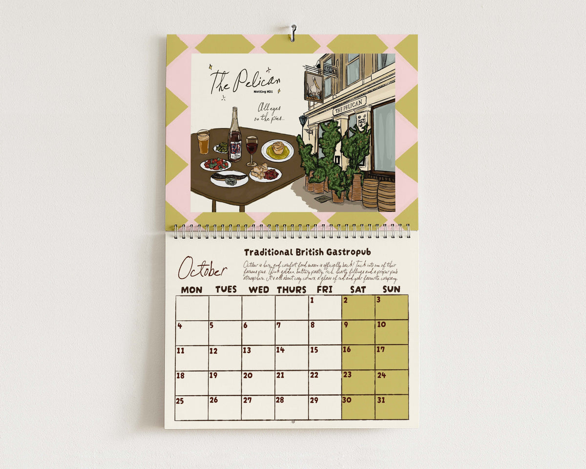 PRE-ORDER: The 2027 London Foodie Calendar (November Delivery)