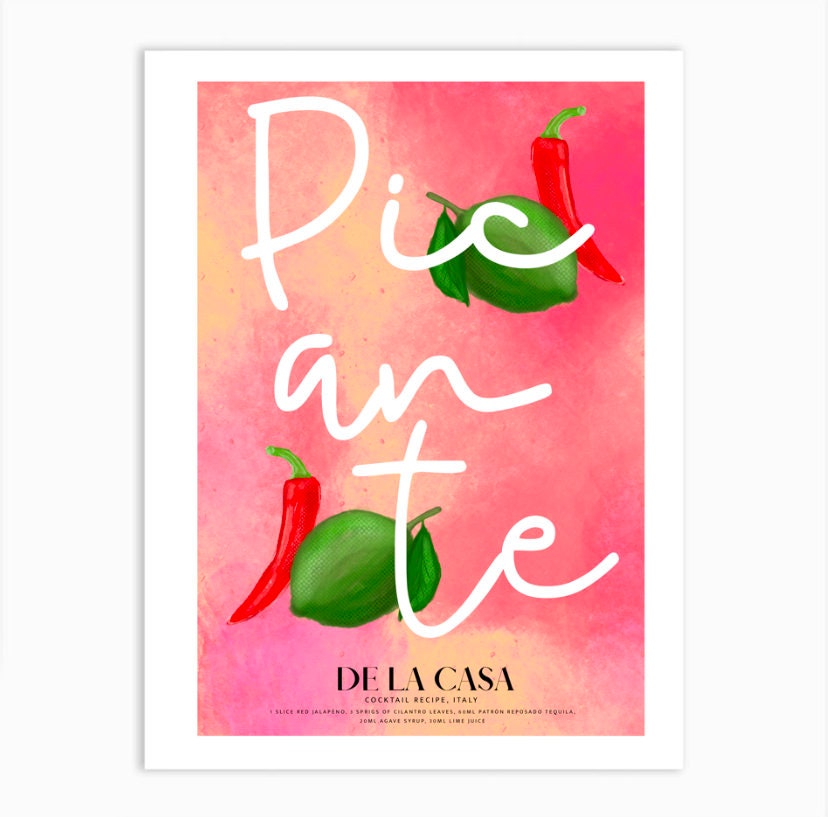 Spicy Picante Margarita Print
