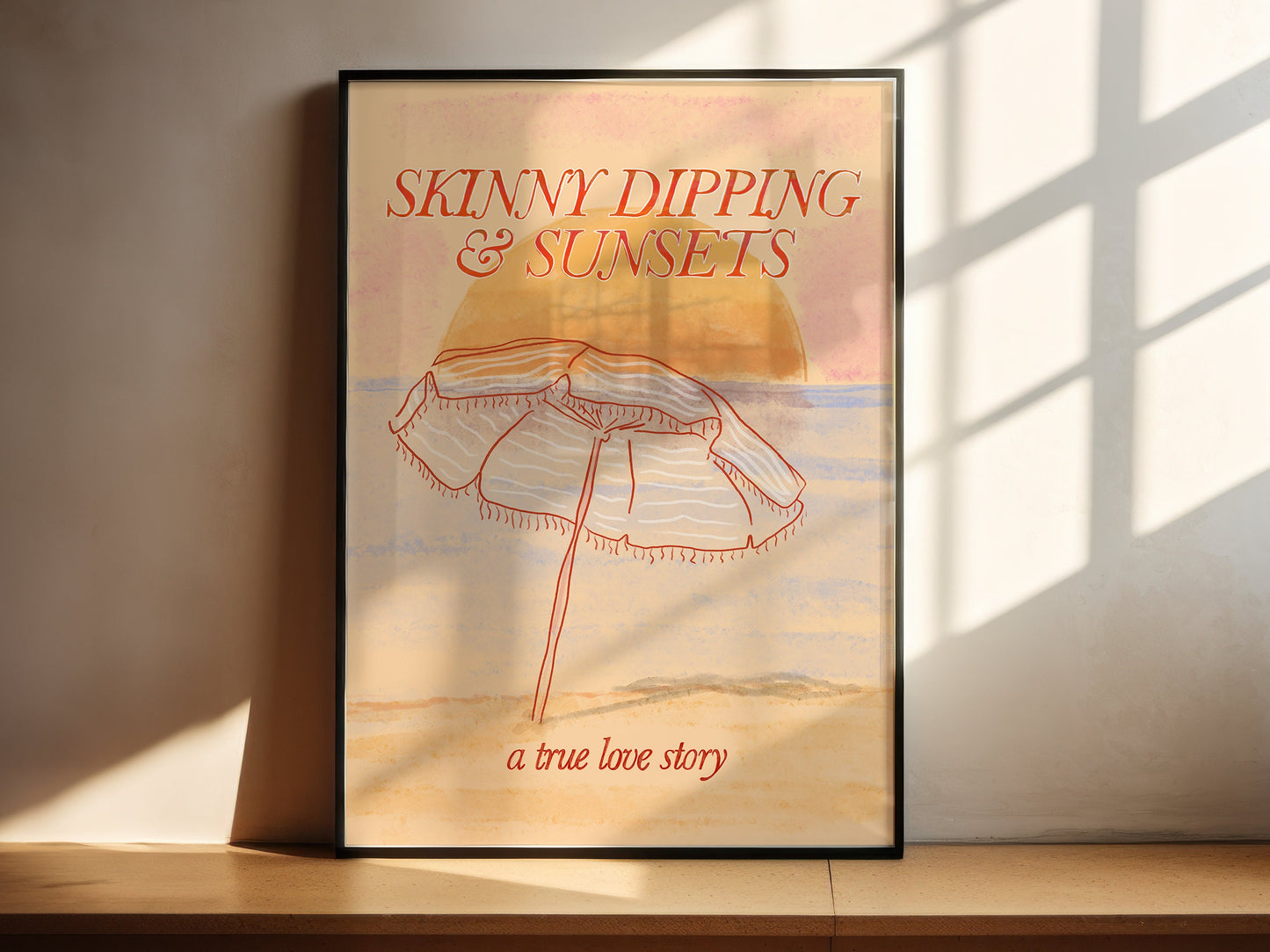 Skinny Dipping & Sunsets Print